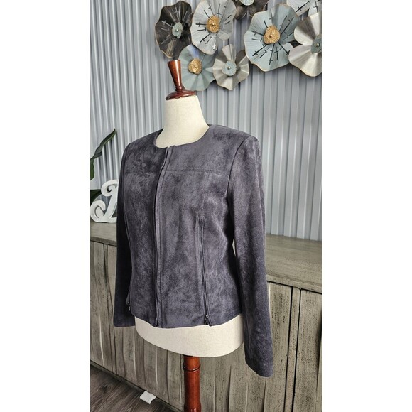 Calvin Klein Faux Suede Jacket – Size 10 - Picture 13 of 13